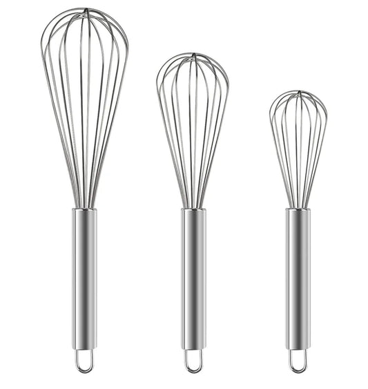 Stainless Steel Whisks (Set of 3) - smartease