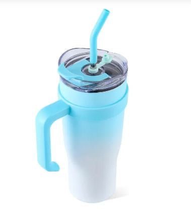 Stanley Style Travel Mug Full Stainless Steel Interior and Straw - smartease