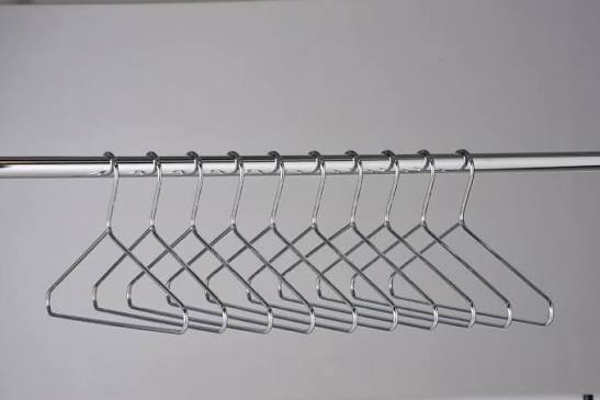 Thick Silver Aluminium Clothes Hangers - Pack of 10 - smartease