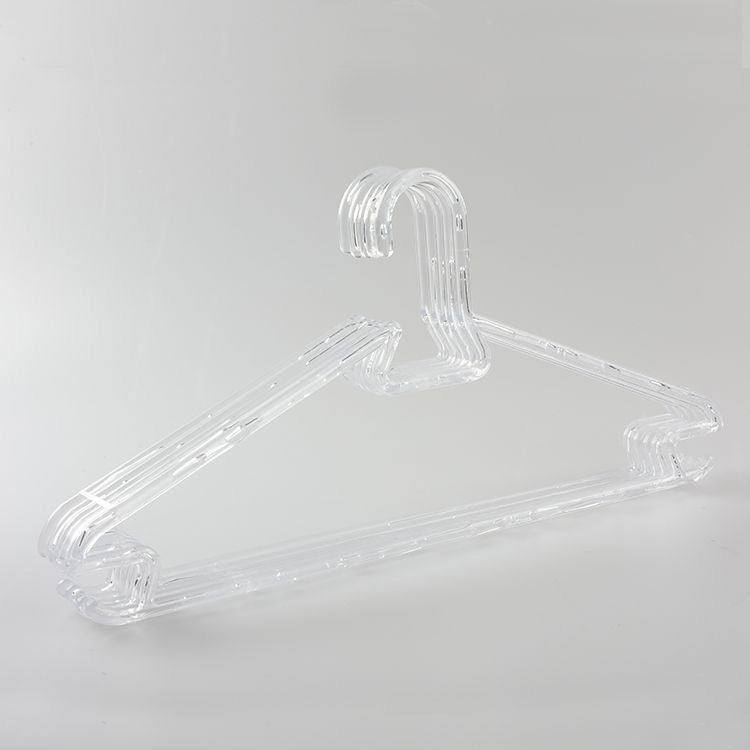 Transparent Plastic Clothes Hangers (Pack of 6) - smartease
