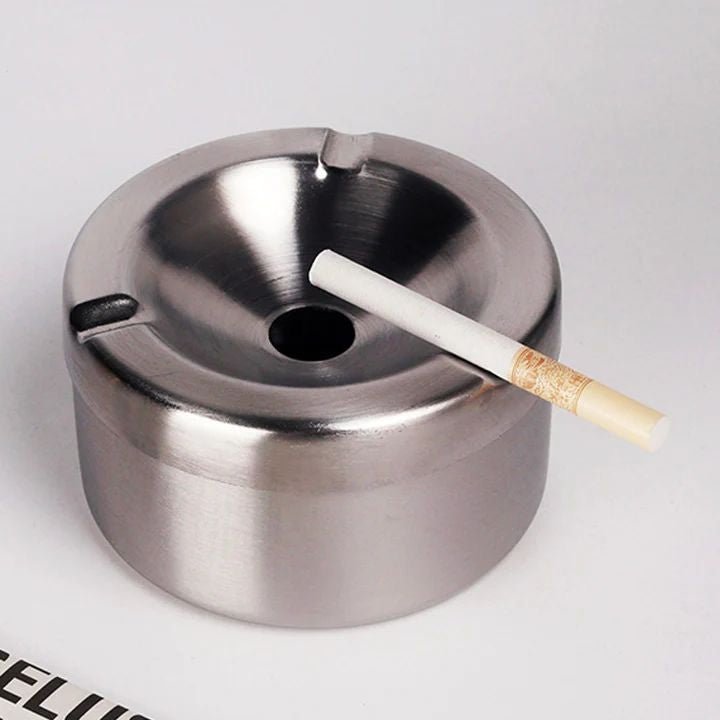 Windproof Stainless Steel Ashtray - smartease
